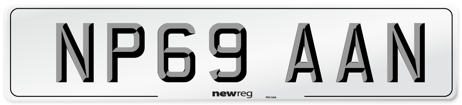 NP69 AAN Number Plate from New Reg